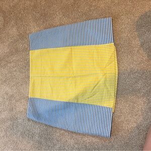 Vineyard Vines Blue and Yellow Striped Mini Skirt